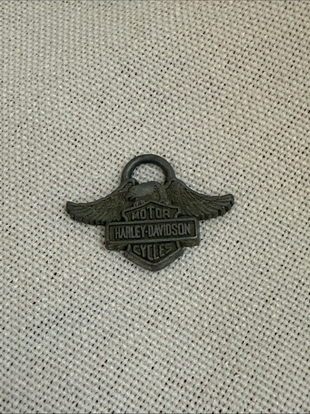 Harley-Davidson Winged Shield Pendant Charm - Black